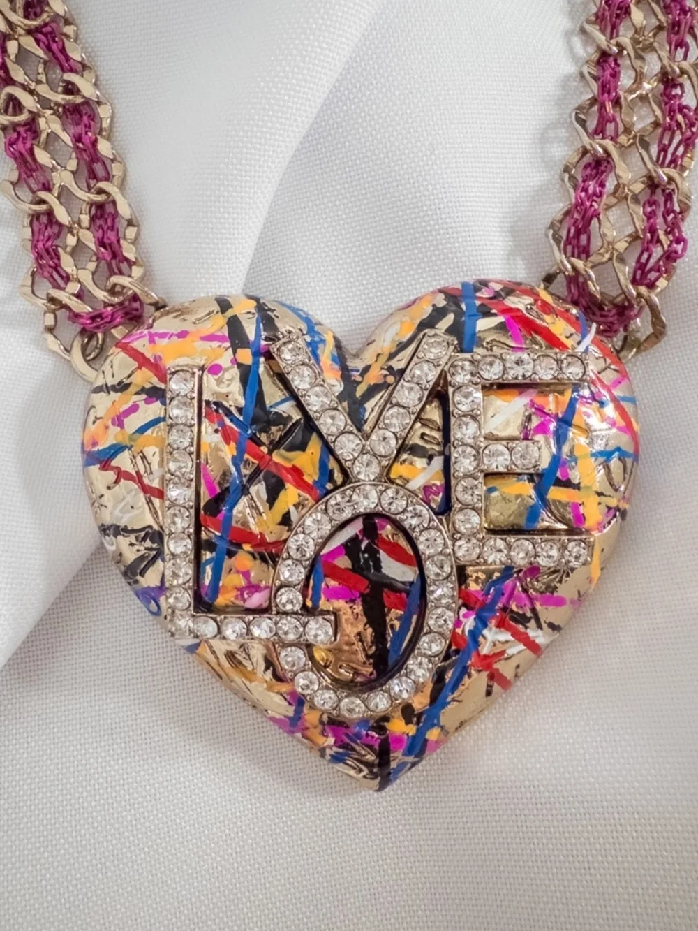 Betsey Johnson Heart Harlem Necklace